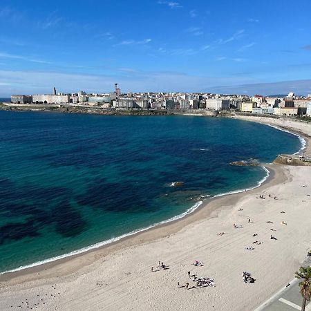 Primera Linea Playa Riazor A Coruna Bagian luar foto